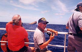 Watching the sinking of our new wreck, the USS Spiegel Grove