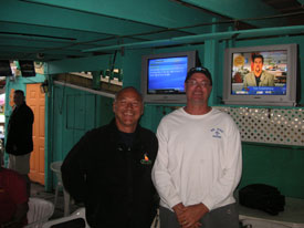 with hard working scuba diver in Key Largo