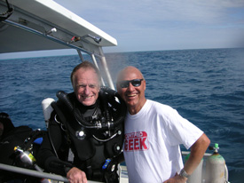 with T Mount after Spiegel Grove dive