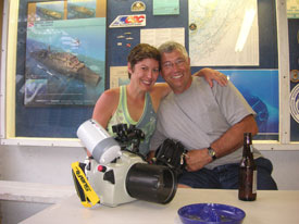 celebrating a successfull underwater photography course in the Florida Keys