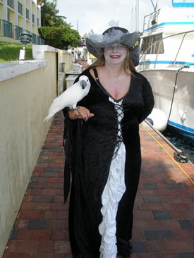 pirates still walk the docks in Key Largo