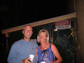 happy hour date after scuba diving in the Florida Keys